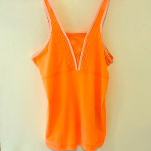 Bright orange adidas Size L sports tank